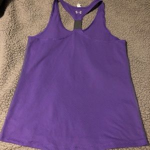 Under armour heat gear run racerback tank medium